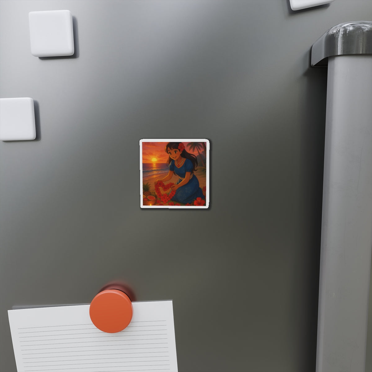 valentines flowers magnet