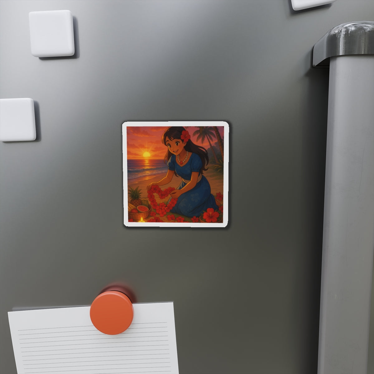 valentines flowers magnet