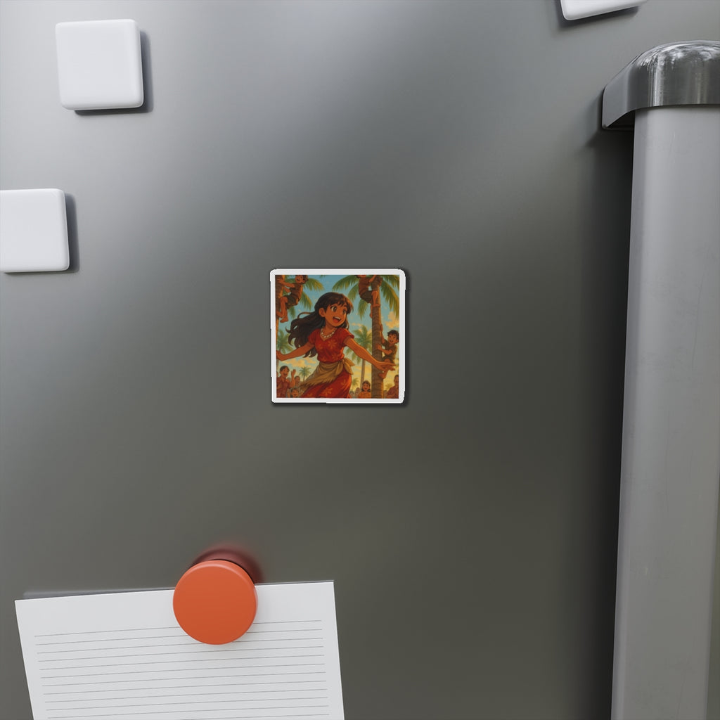 Tree climbing competition magnet