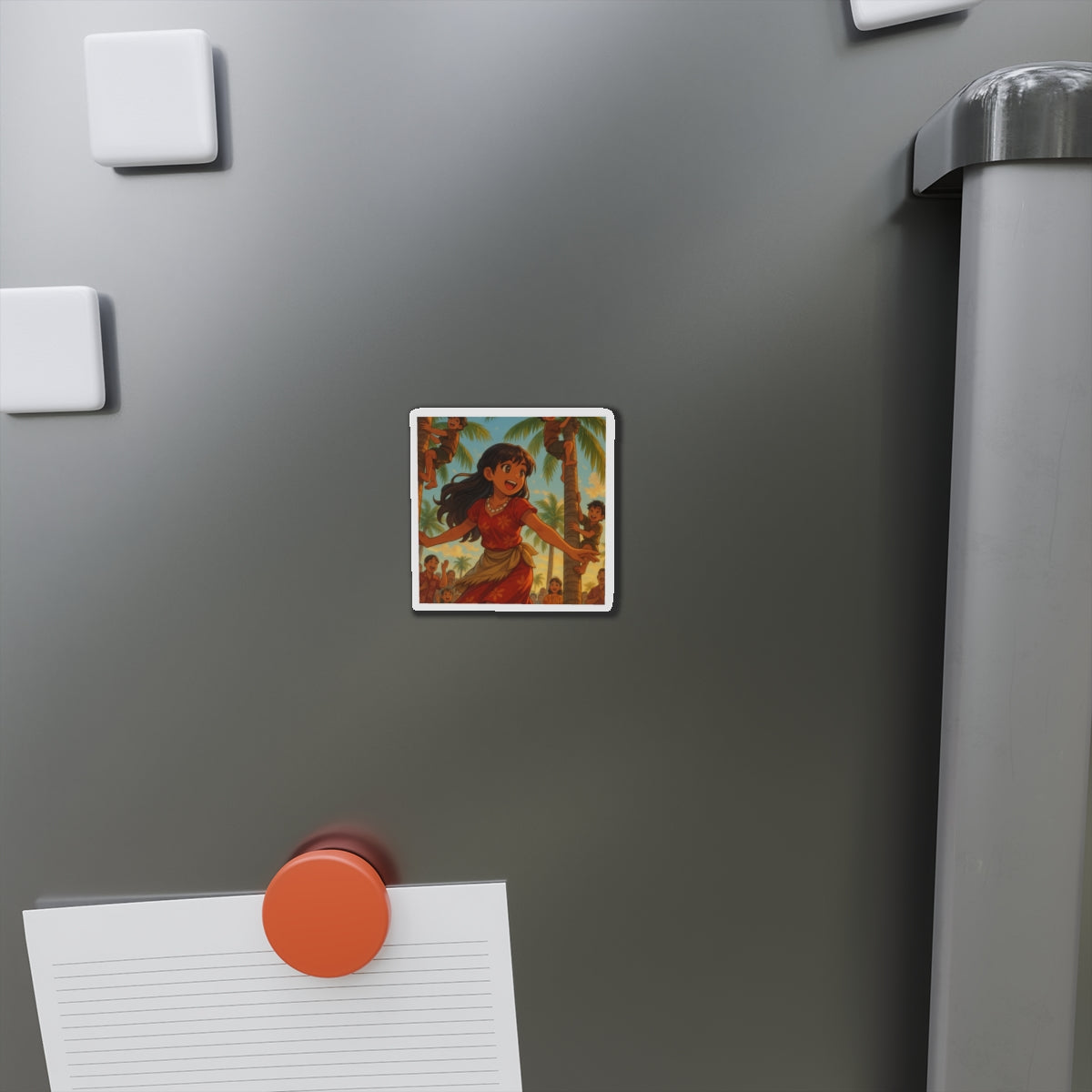 Tree climbing competition magnet