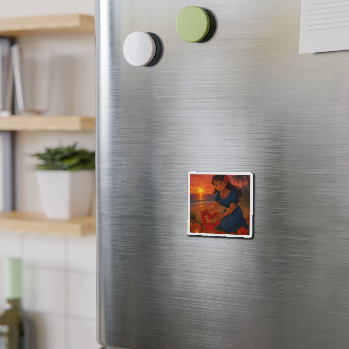 valentines flowers magnet